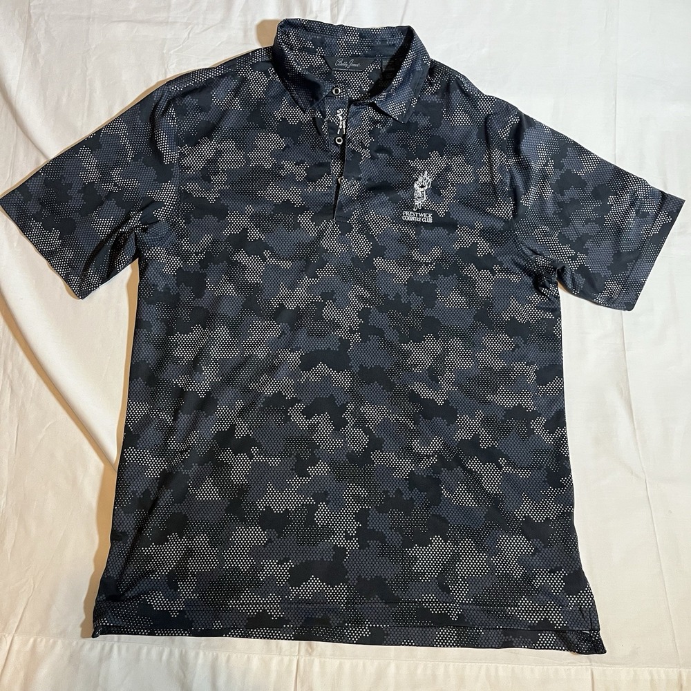 bobby jones Golf Polo Shirt Mens Embroidered Prestwick Country Club size Large